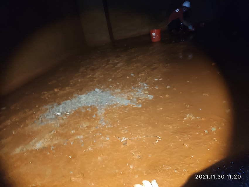 广州保利广场消防水池清洗案例