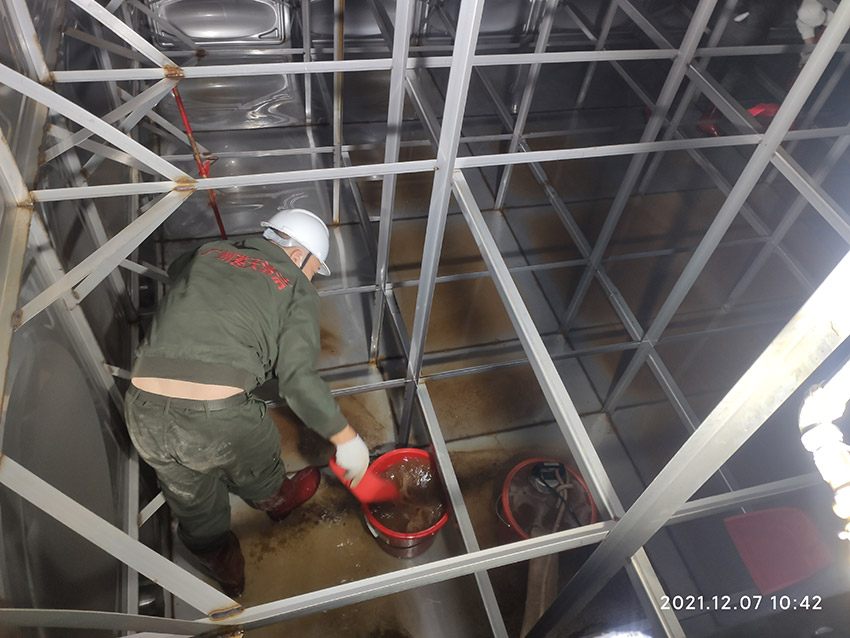 广州花都区花东镇地下蓄水池清洗